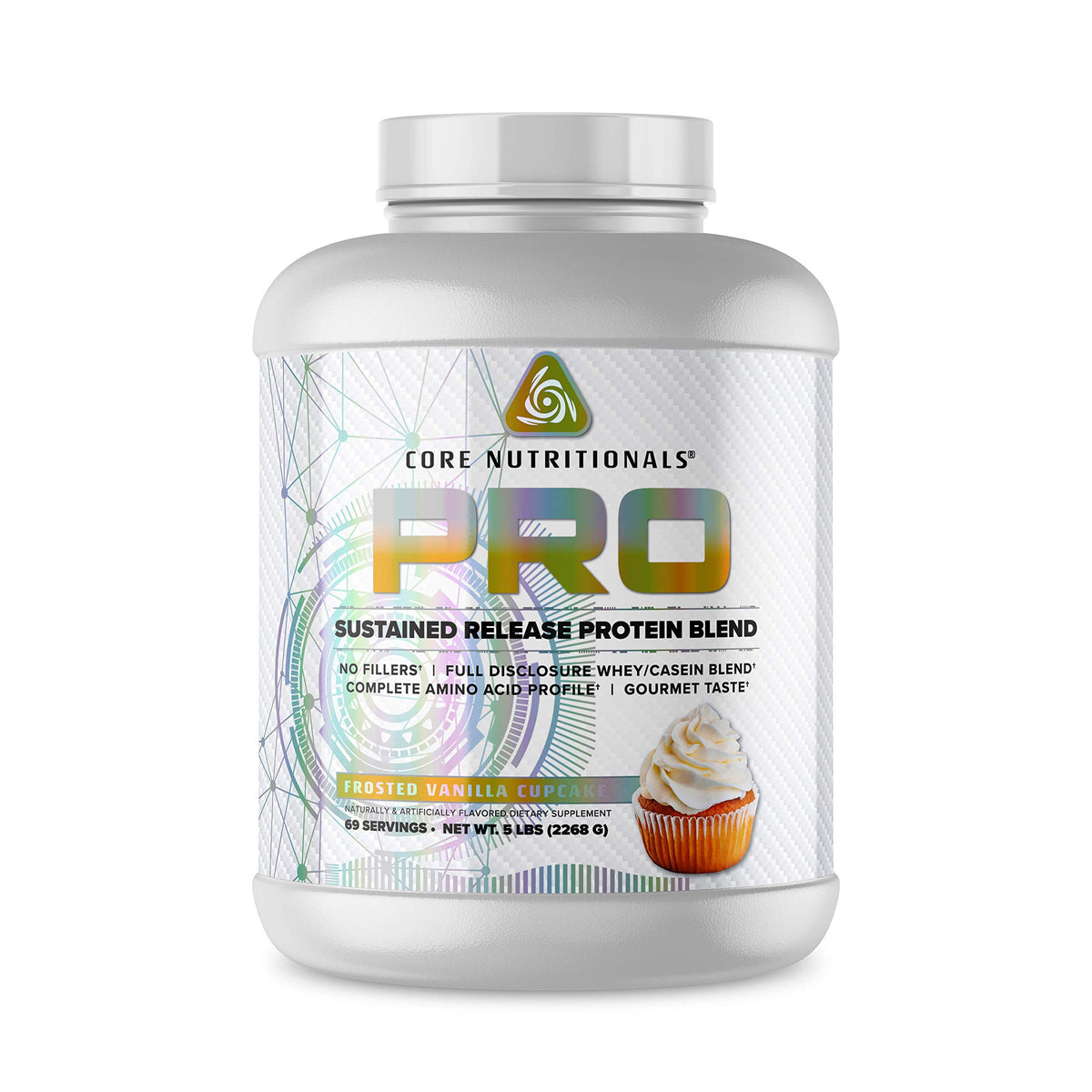 Core Nutritionals Pro Sustained Release Protein Bottle demonstrates smooth texture and balanced amino acid profile.