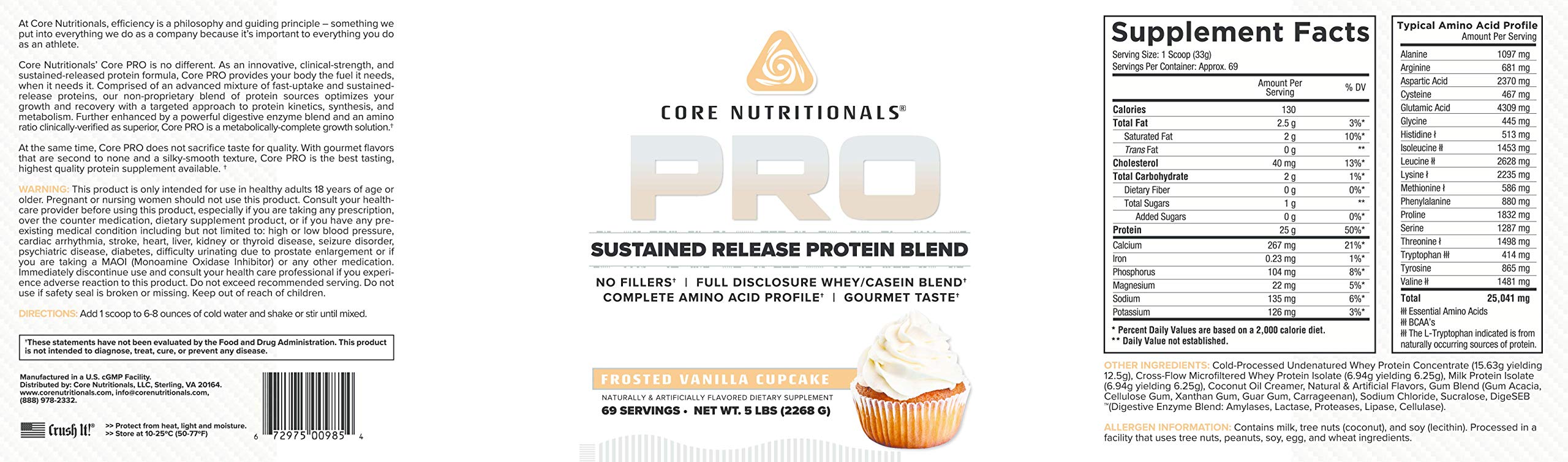 Core Nutritionals Pro Sustained Release Protein Pour enables quick, convenient shakes on the go.