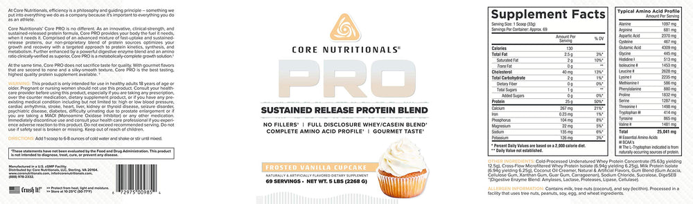 Core Nutritionals Pro Sustained Release Protein Pour enables quick, convenient shakes on the go.