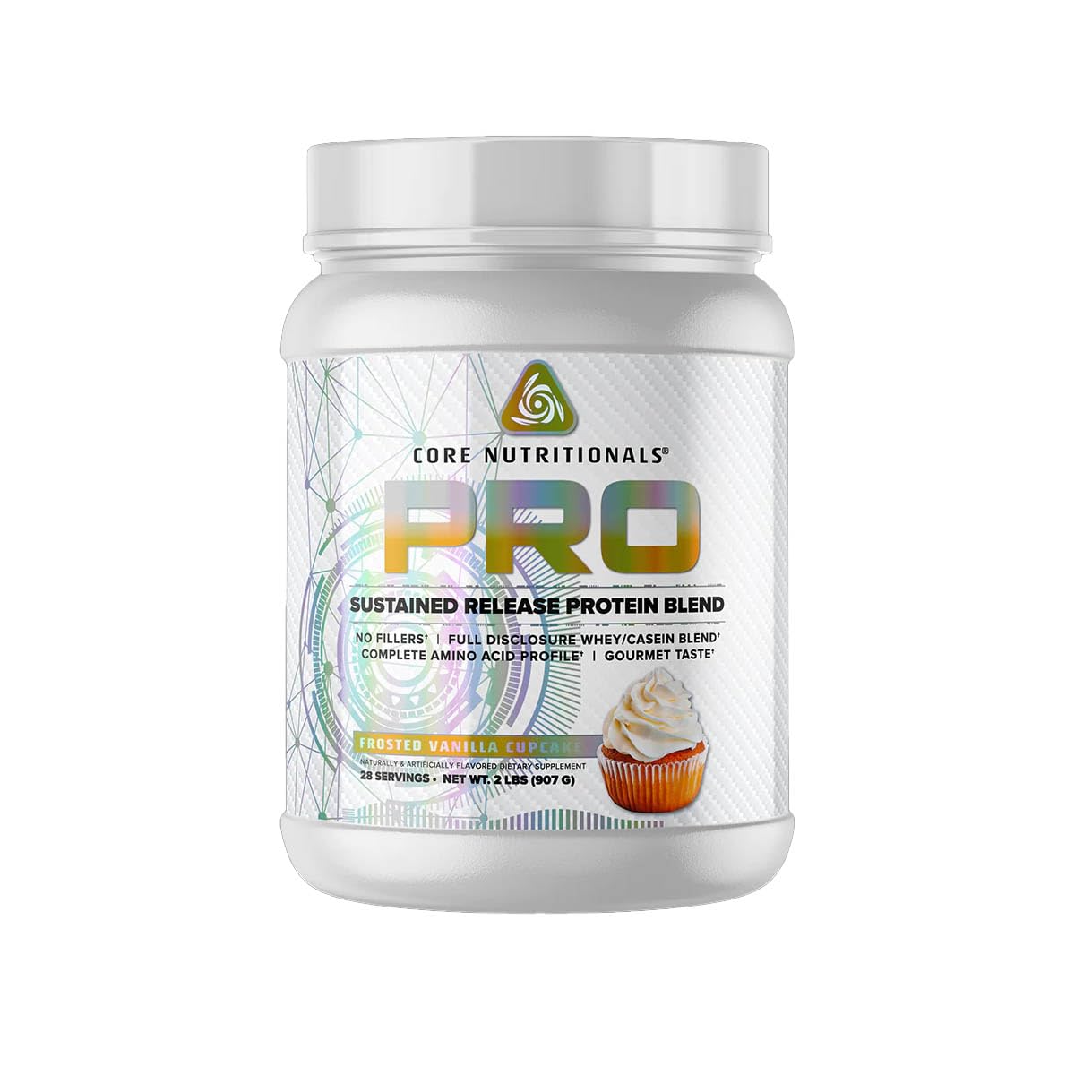 Core Nutritionals Pro Sustained Release bottle promotes steady protein delivery for recovery