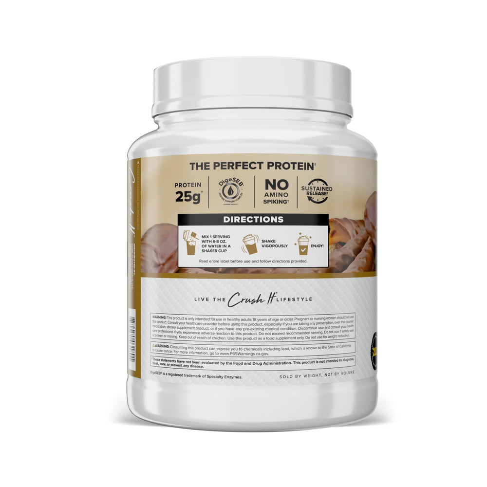 Front label of Core Nutritionals Pro Sustained Release Whey shows no fillers