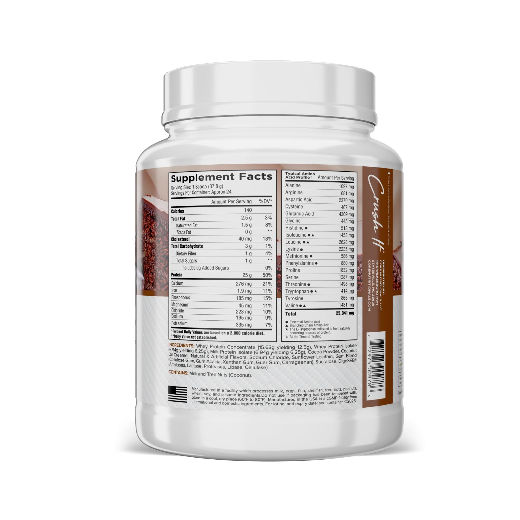 Core Nutritionals Pro Sustained Release shake pouring, showing smooth texture and convenience