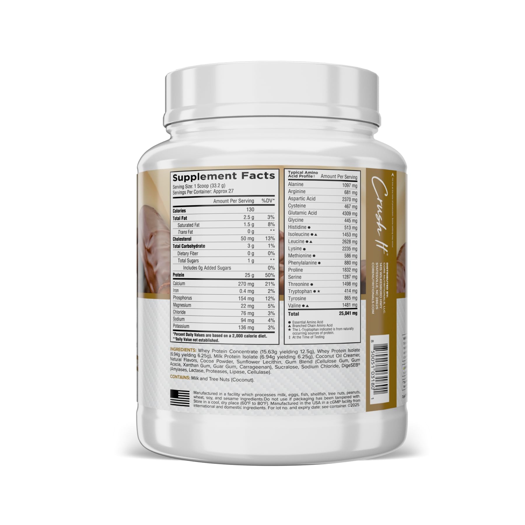 Scoop of Core PRO sustained release whey for convenient serving
