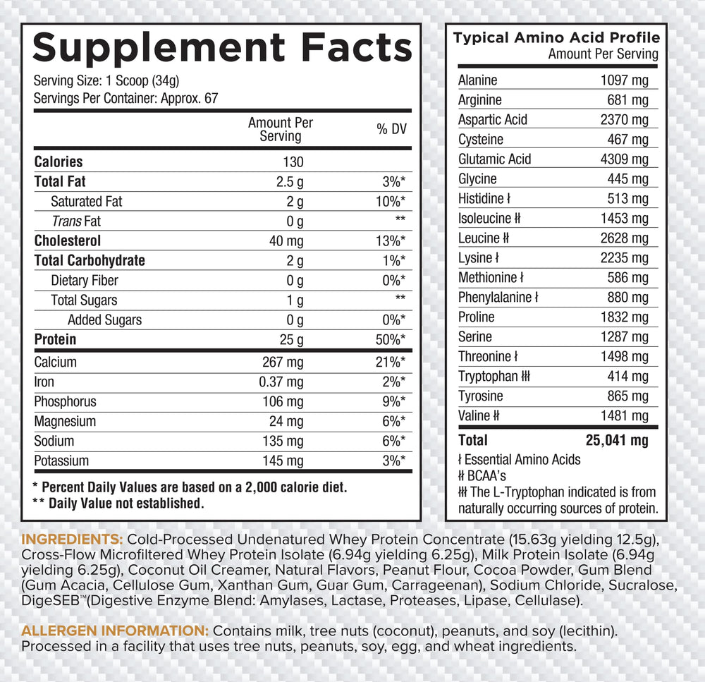 Shake glass featuring creamy texture with Pro Sustained Release Whey