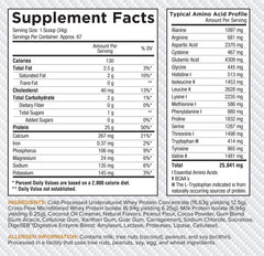 Shake glass featuring creamy texture with Pro Sustained Release Whey