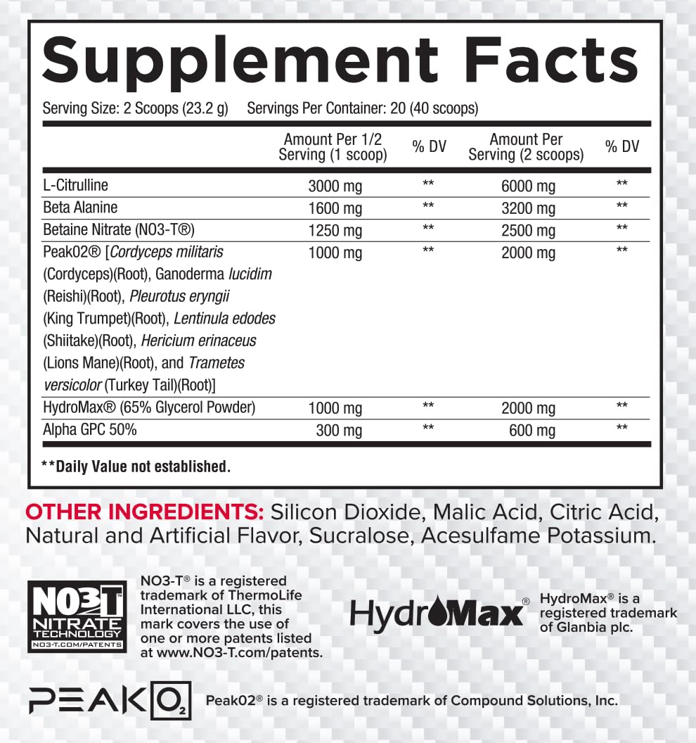 Core Nutritionals Pump Cherry Burst pour illustrates flavor-ready mix for clean energy without jitters.