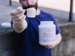 Core Nutritionals Vegan Gourmet Protein powder scoop for easy serving in smoothies