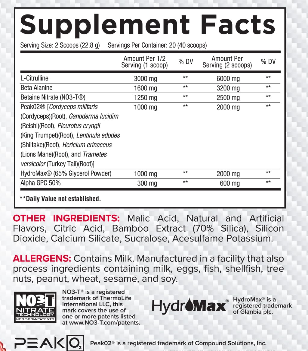 Core Nutritionals Pump Alpha GPC capsule pinpointing choline support