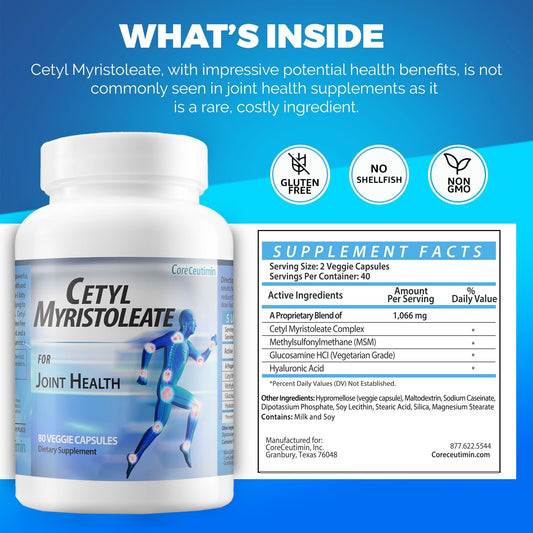 CoreCeutimin Cetyl Myristoleate capsules for everyday joint comfort