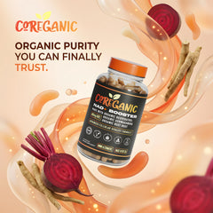 Coreganic Clean NAD+ bottle on wood table lifestyle shot