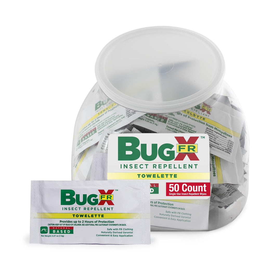 CoreTex Bug X wipes packaging ready for travel, DEET-free insect defense on the go