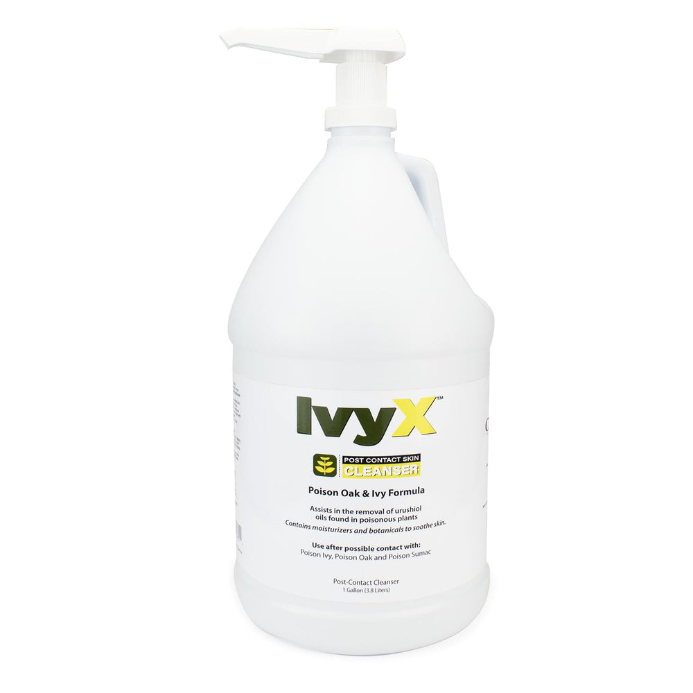 CoreTex Ivy X bottle with pump for easy post-exposure cleansing.