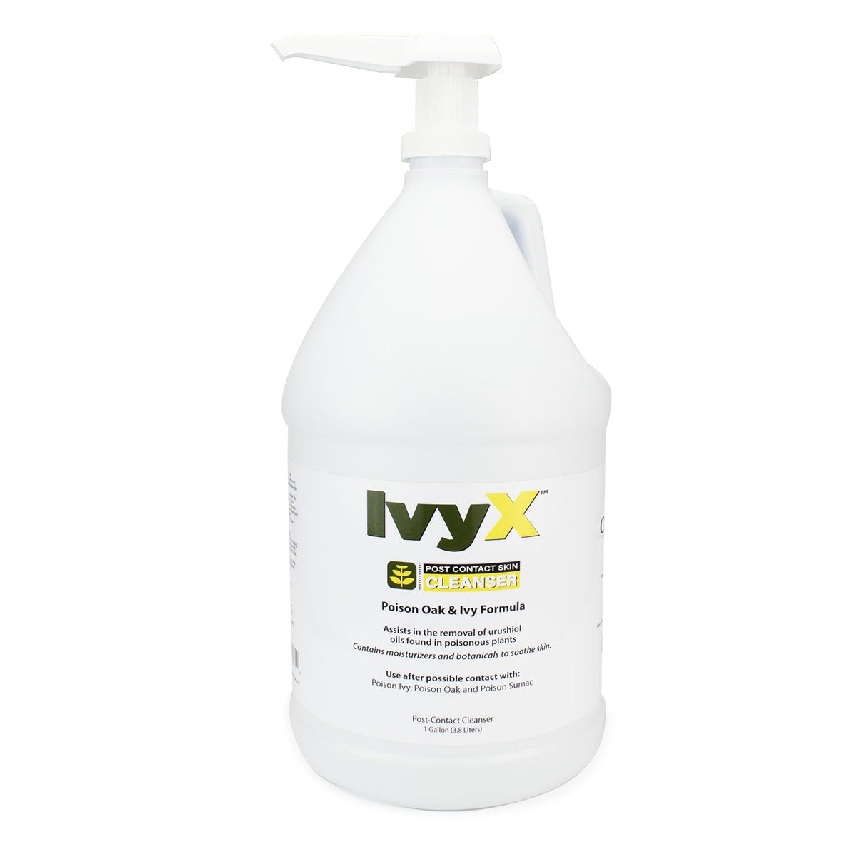 CoreTex Ivy X bottle with pump for easy post-exposure cleansing.