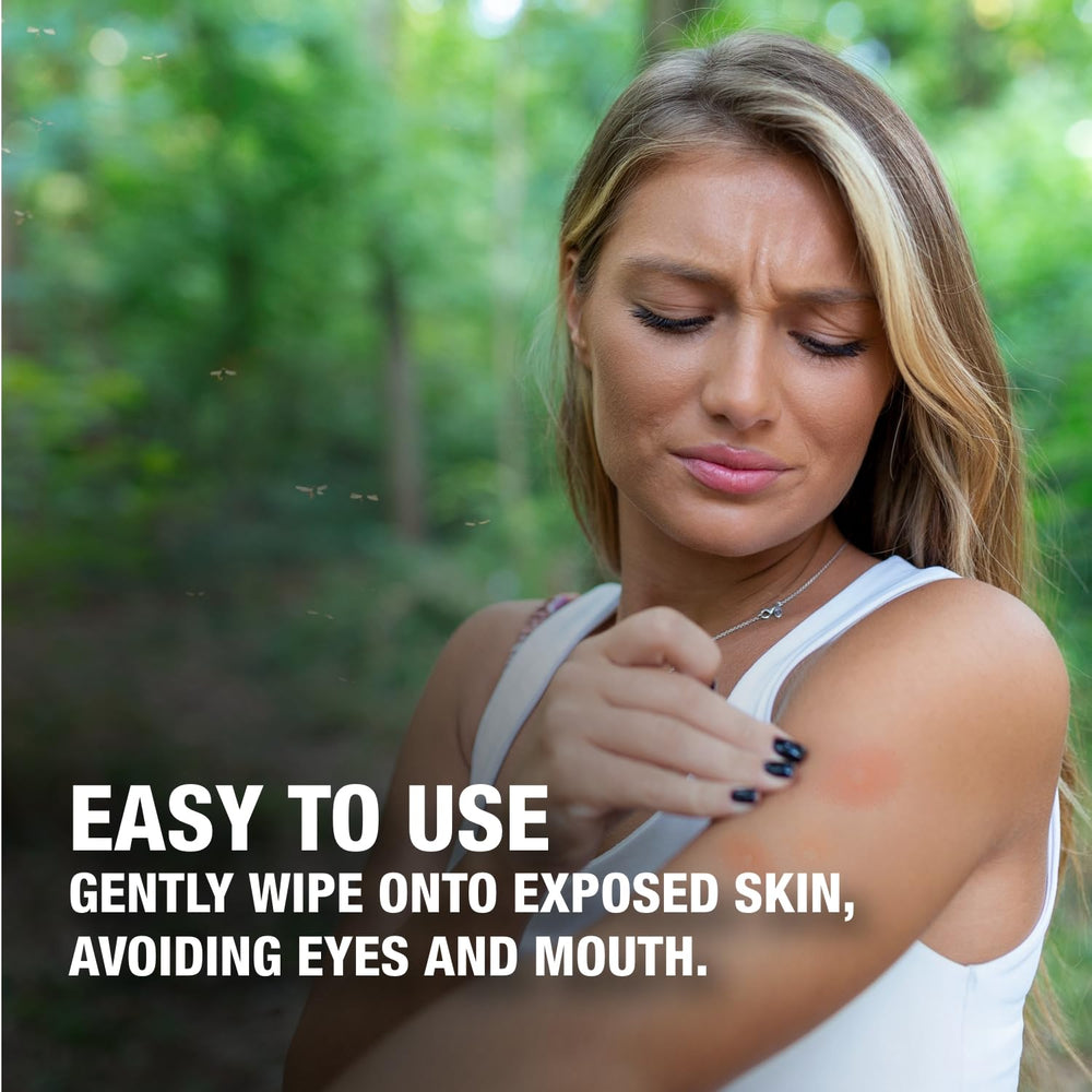 CoreTex Sting X wipe closeup highlights benzocaine for fast relief.