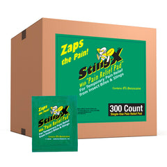 CoreTex Sting X wipe pack front shows portable, single-use sting relief.