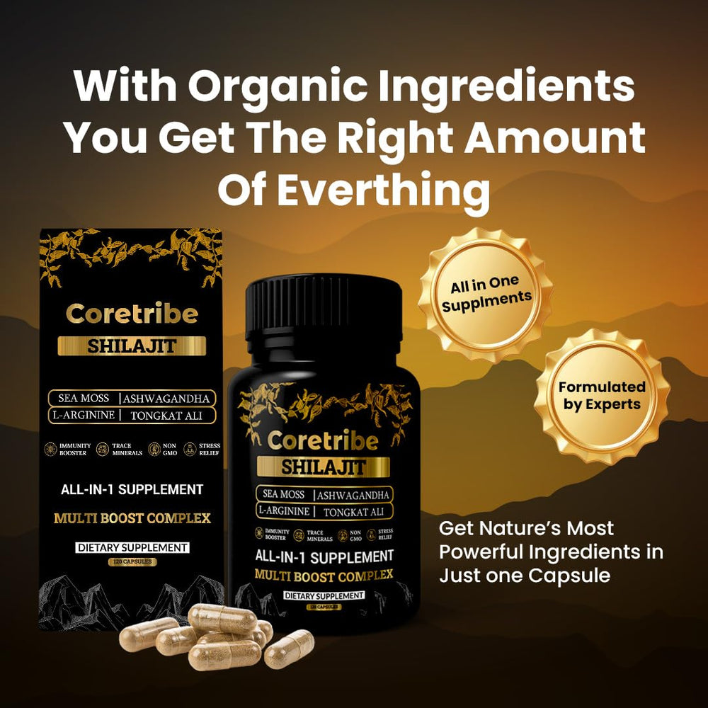 Coretribe Himalayan origin display emphasizing pure formulation