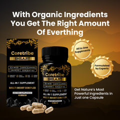 Coretribe Himalayan origin display emphasizing pure formulation