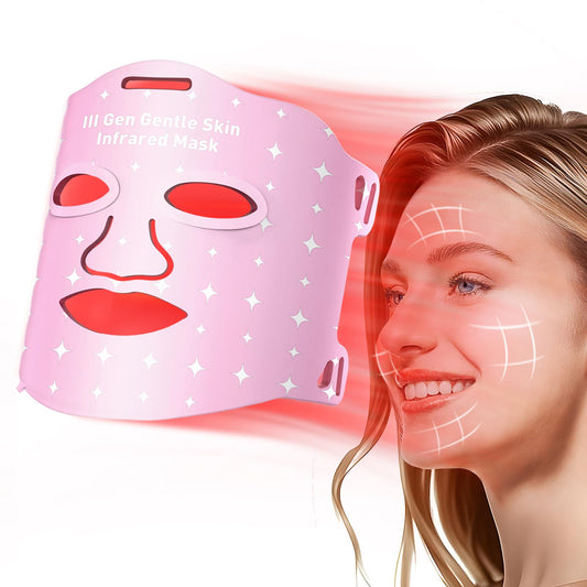 Coroever Red Light Face Mask front view for at-home anti-aging sessions