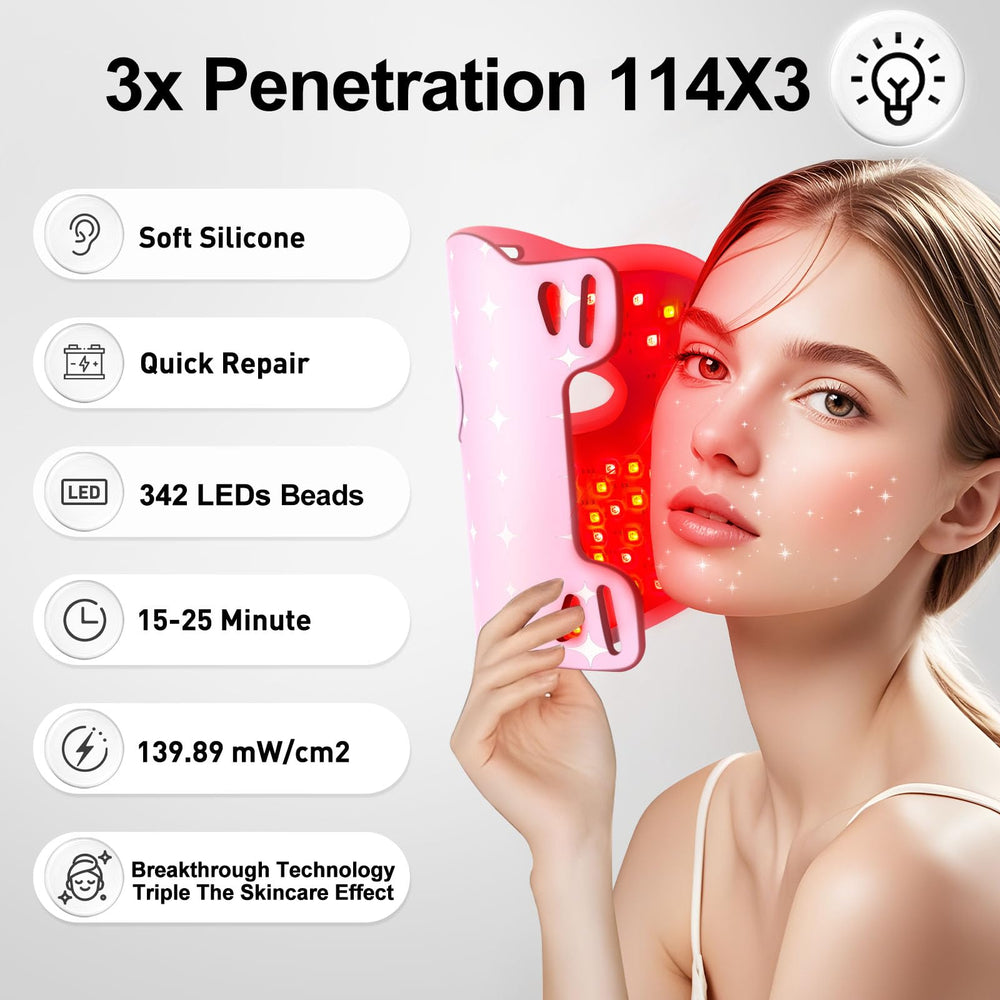 Coroever heated red-light therapy at 25-32°C for comfortable sessions