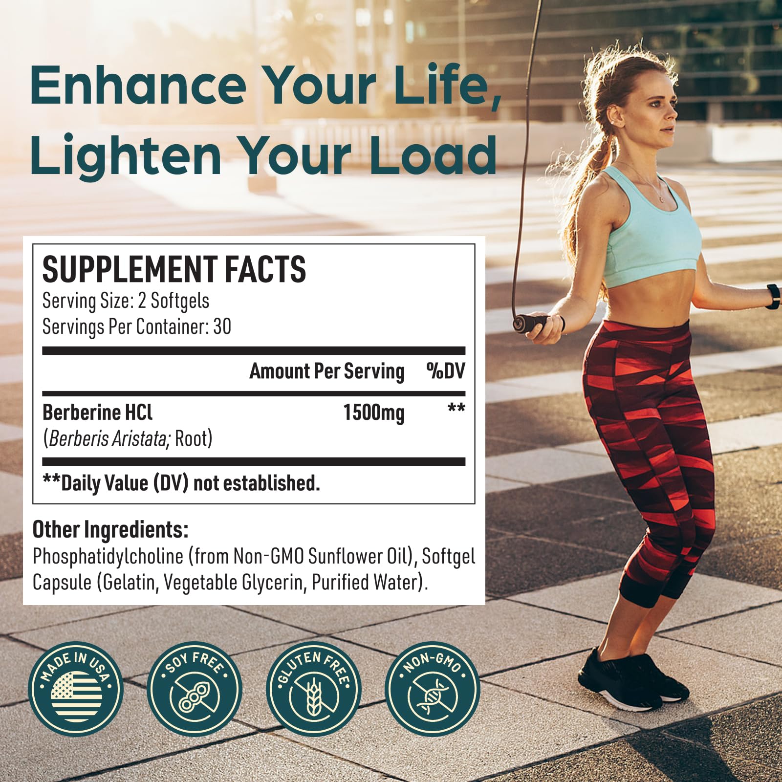 Corpofuerte berberine capsules for daily wellness with liposomal delivery and convenience.