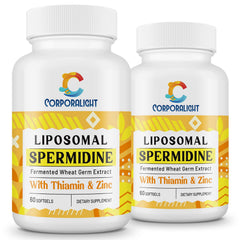 CORPORALIGHT 30mg Spermidine softgel bottle for daily use and cellular renewal.