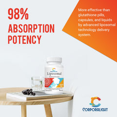 CORPORALIGHT softgels poured from bottle for daily use