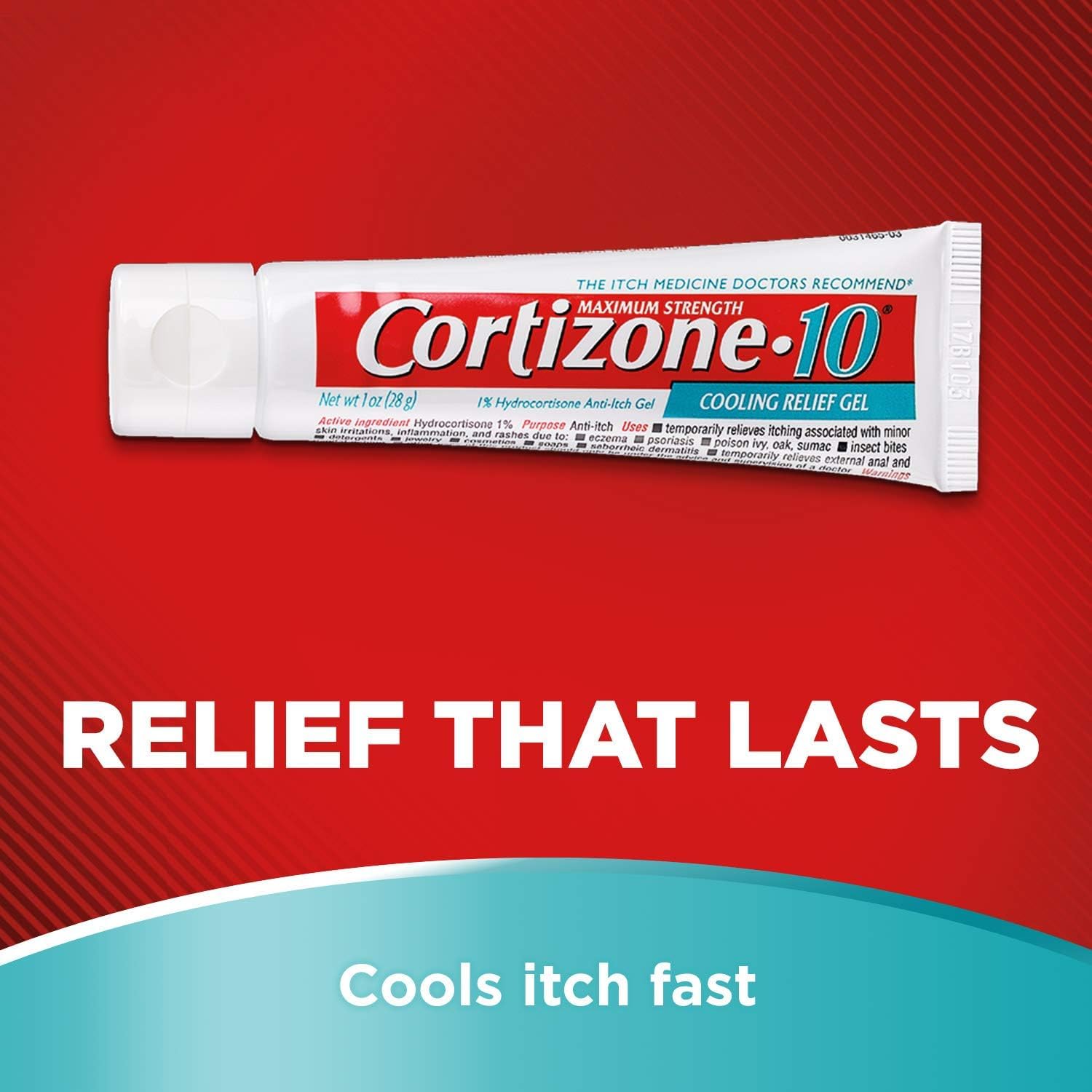 Cortizone-10 hypoallergenic label indicating gentle formula for sensitive skin