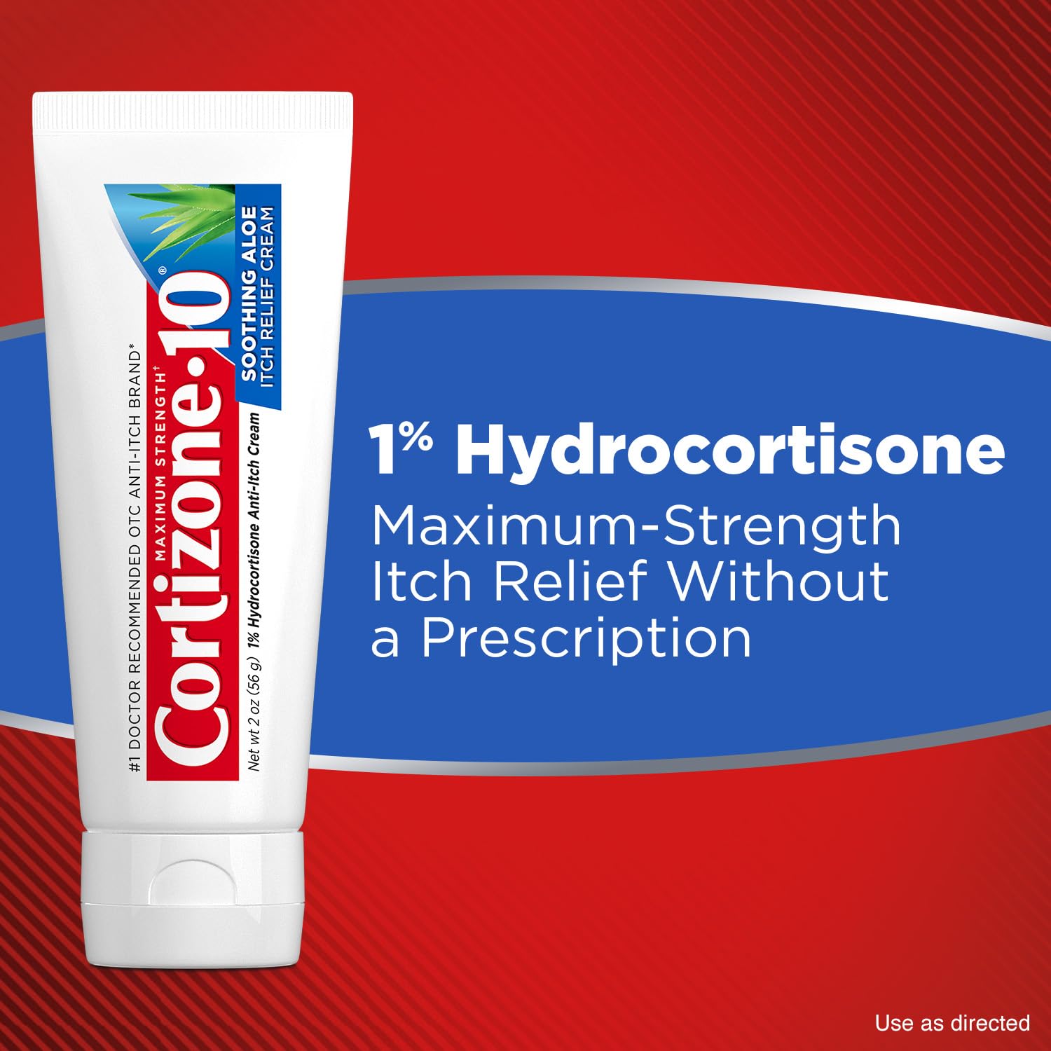 Cream being applied to skin for itch relief with Cortizone-10