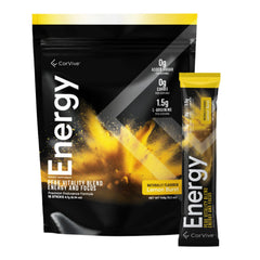 CorVive Energy lemon stick pack front view for a quick focus boost.