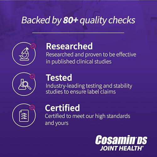 Cosamin DS bottle beside a glass of water for easy daily intake