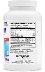 Cosamin DS caplets label underscores premium joint health support ingredients.