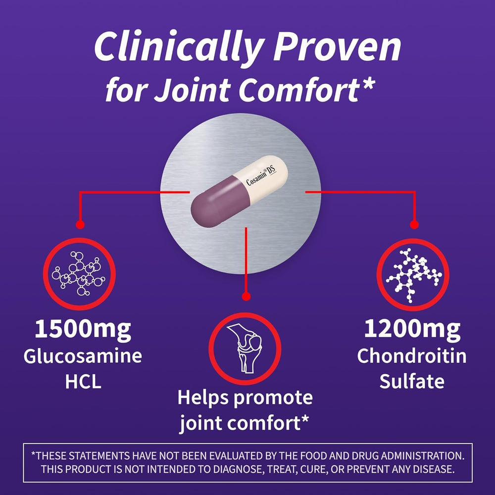Cosamin DS capsules close-up for easy daily supplementation