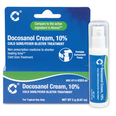 Cosette brand displayed on bathroom counter beside lip care items.
