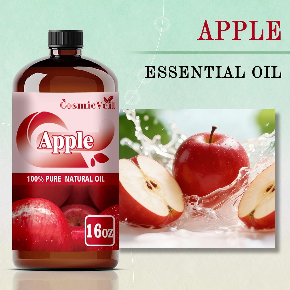 CosmicVeil Apple Fresh packaging in a gold-embossed gift box.