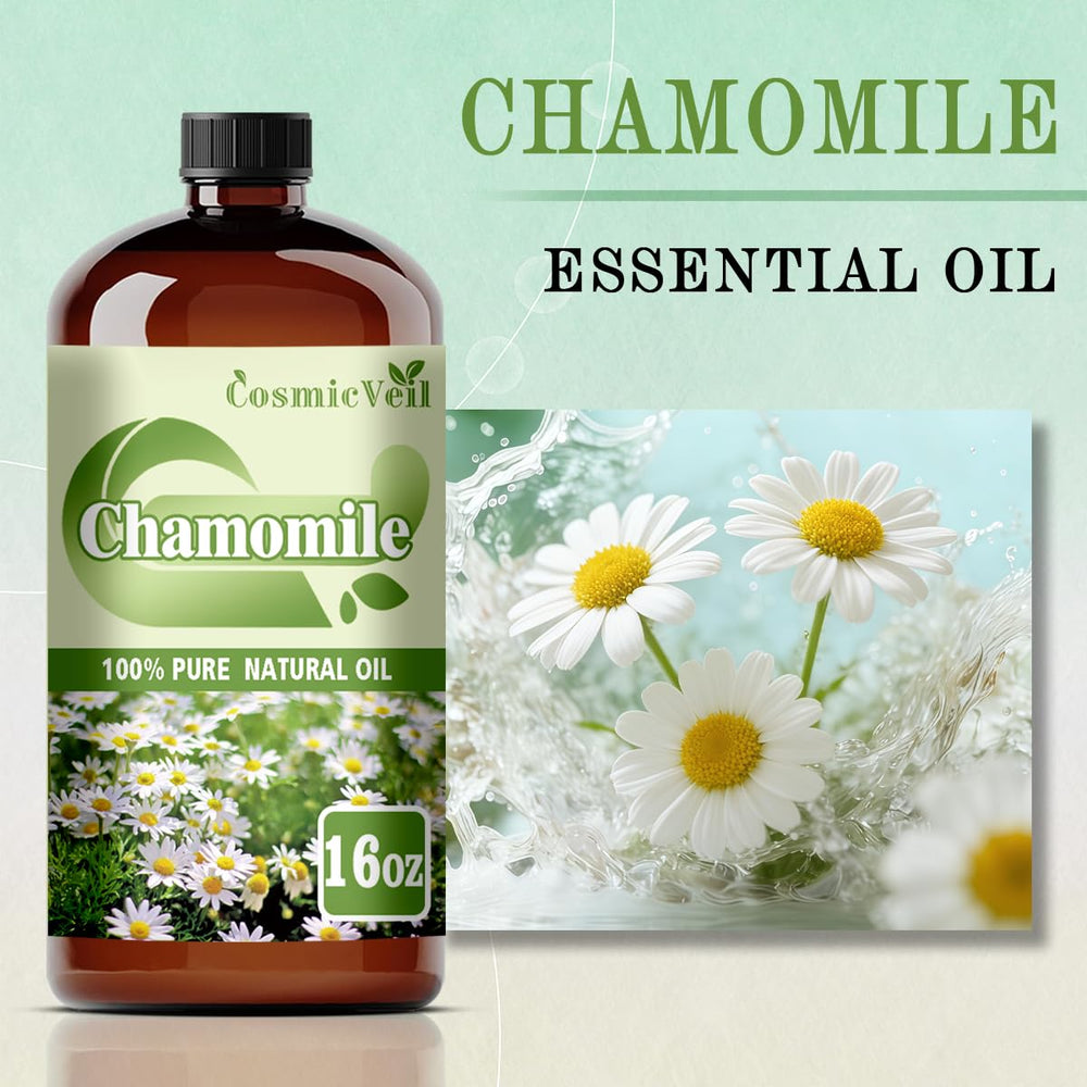 CosmicVeil Chamomile oil with dropper enables precise, mess-free application.