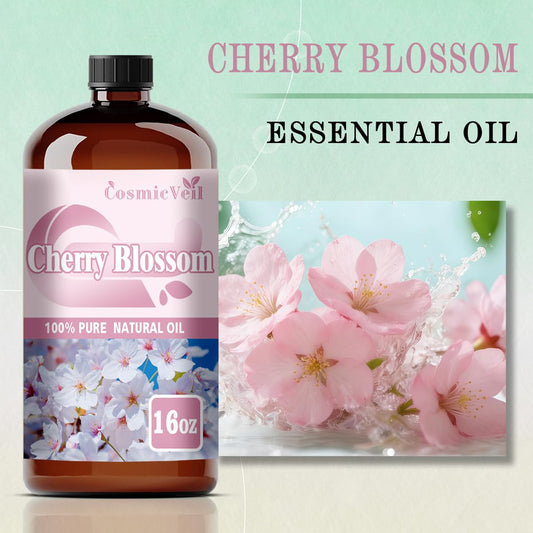 CosmicVeil Cherry Blossom diffuser scene for a calm and inviting home fragrance