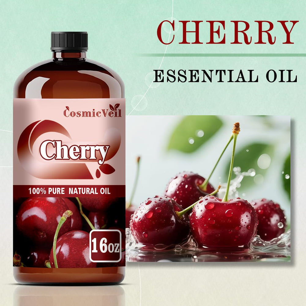 CosmicVeil Cherry Oil glass dropper for precise, mess-free application