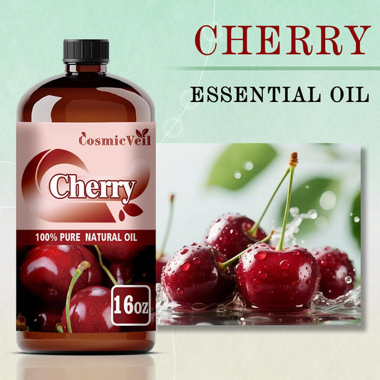 CosmicVeil Cherry Oil glass dropper for precise, mess-free application