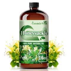 CosmicVeil Honeysuckle essential oil bottle for aroma diffusion and DIY crafts.