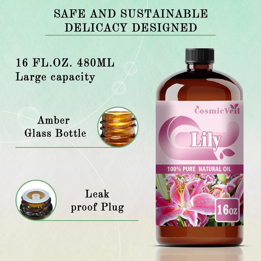 Dropper cap on Lily oil for precise, mess-free dosing