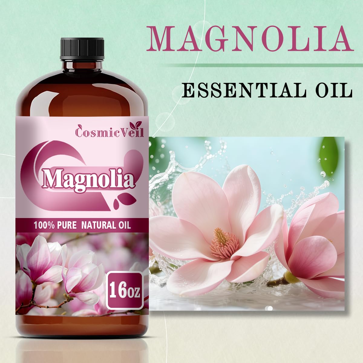 CosmicVeil Magnolia oil with dropper enables precise, mess-free application.