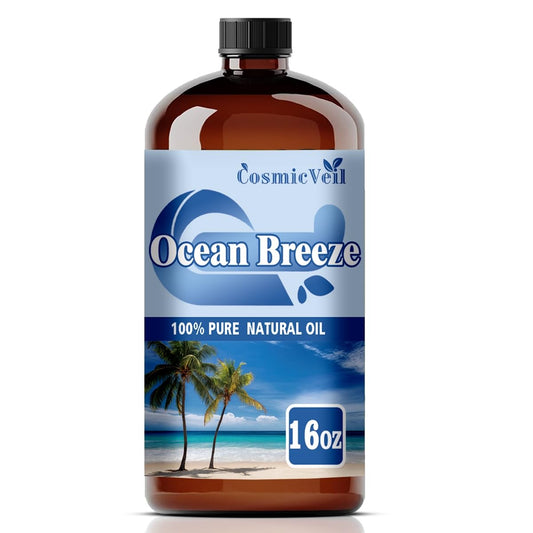 CosmicVeil Ocean Breeze 16 oz bottle, ideal for affordable DIY aromatherapy projects.