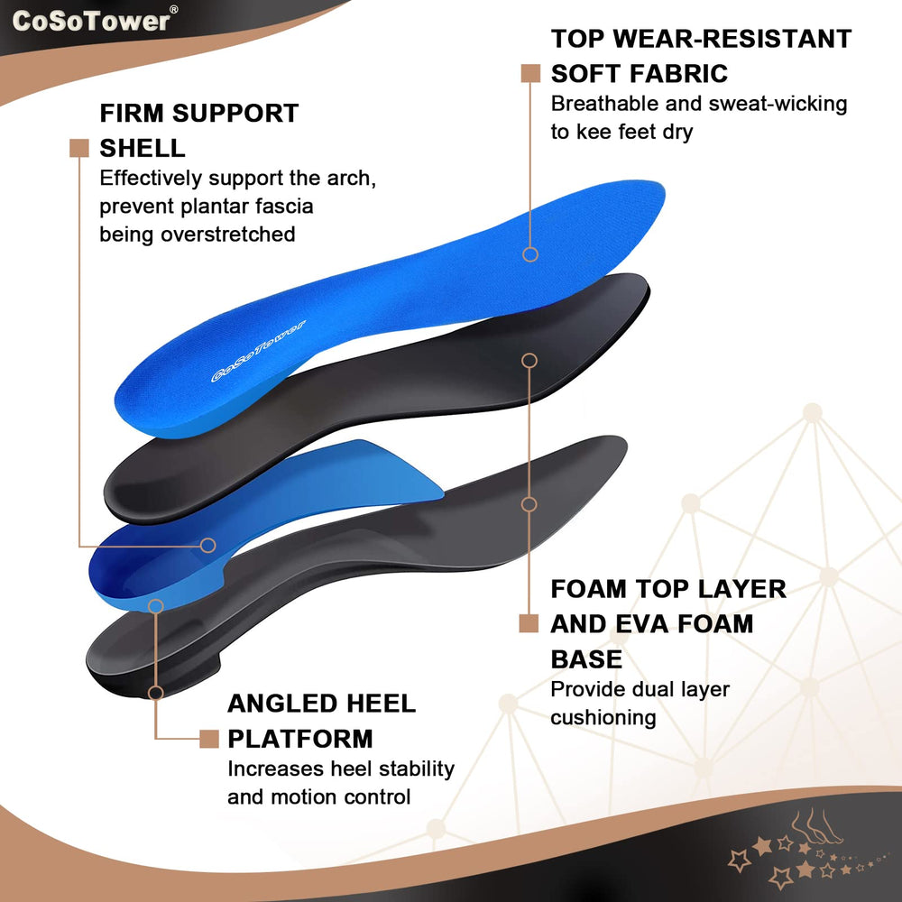 CoSoTower memory foam top layer delivers cushioned comfort all day.