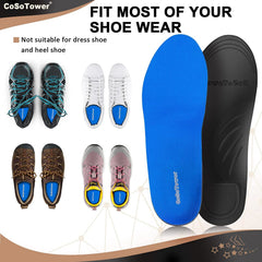 CoSoTower insoles with breathable fabric top keep feet cooler during long wear.