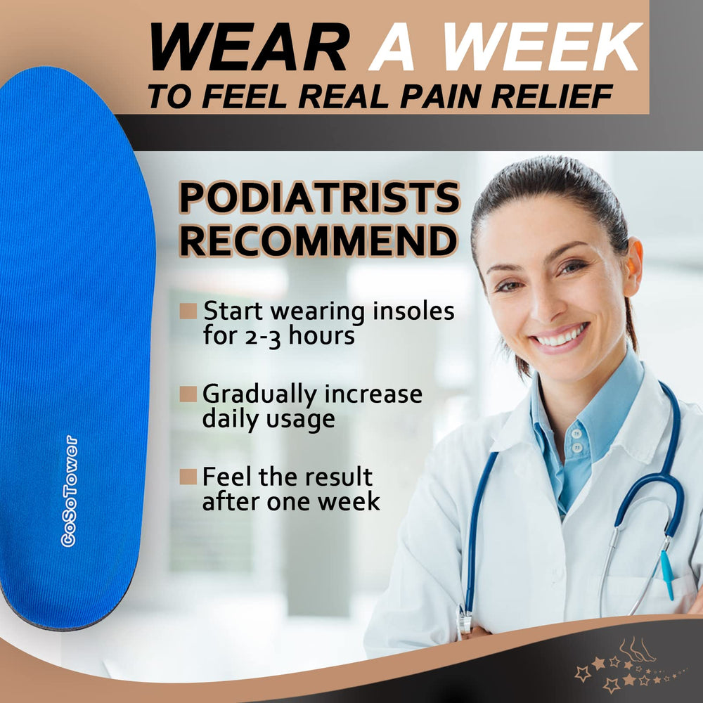 CoSoTower work boot insole offers durable support for prolonged standing.