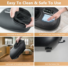 Cotsoco foot massager in use on sofa for home relaxation