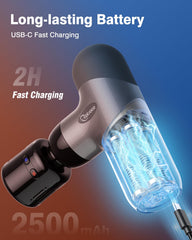 Cotsoco mini massage gun features a six-hour battery for all-day use.