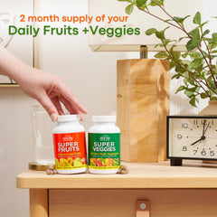 Country Farms fiber and antioxidants graphic highlights main benefits from fruits and veggies