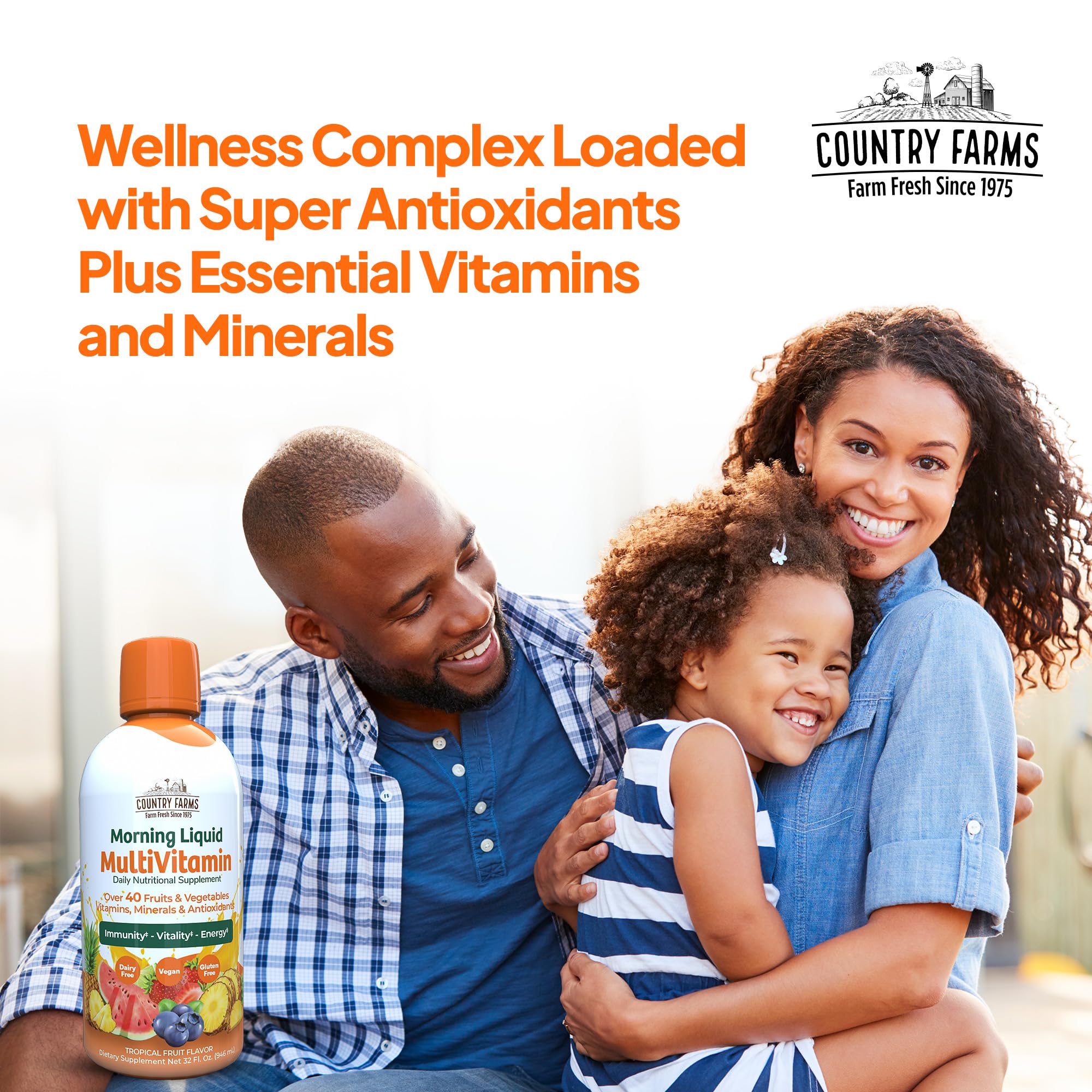 Country Farms 32 oz bottle packaging for economical daily supplementation.