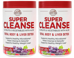 Country Farms Super Cleanse tub front promotes gentle cleansing with natural ingredients.